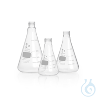 DURAN® Erlenmeyer Flask, with DIN thread, without cap, 500 mL Thanks to their exceptional...