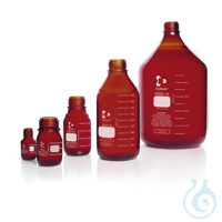 DURAN® GL 45 labofles, bruin, zonder schroefdop en uitgietring, 3500 ml