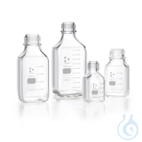DURAN&reg; Laborflasche Vierkant, klar, mit DIN 168-1 Gewinde, graduiert