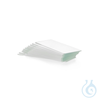 Microscope Slides, from soda-lime glass, ground edges 45°, frosted end 
discontinued item,...