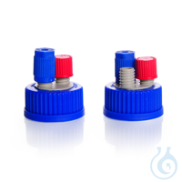 DURAN® GL 45 Connection Cap and Stirred Reactor System Accessories  DURAN® GL 14 Screw Cap open...