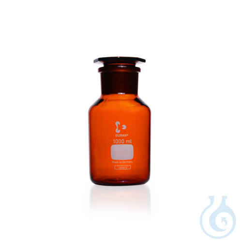DURAN&reg; Standflasche, Weithals, braun, USP ,...
