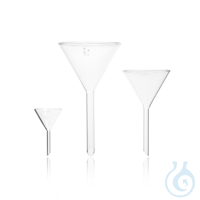 DURAN® Trichter, mit kurzem Stiel DURAN® Funnel, short stem, Ø 80 mm Umfüllen von Flüssigkeiten...