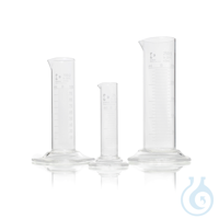 8Benzer ürünler DURAN® Measuring Cylinder, hexagonal base, Class B, low form, white scale...