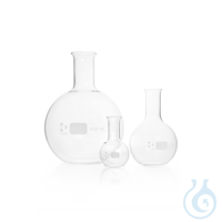 DURAN® Flat Bottom Flask, narrow neck, with beaded rim DURAN® Flat Bottom Flask, narrow neck,...