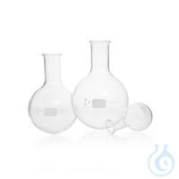 DURAN® Rundkolben, Enghals, mit Bördelrand DURAN® Rundkolben, Enghals, 1000 ml Bauchige Gefäße...