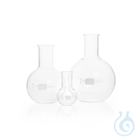 DURAN® Flat Bottom Flask, wide neck, with beaded rim DURAN® Flat Bottom Flask, wide neck, non-DIN...
