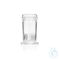 Staining Jar Coplin Type, from Soda-lime Glass Staining Dish, Colpin Type, 108 x Ø 66 mm...