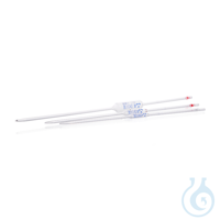 Volumetric Pipette, soda-lime glass, Class AS, blue print, CoC, batch certificat Volumetric...