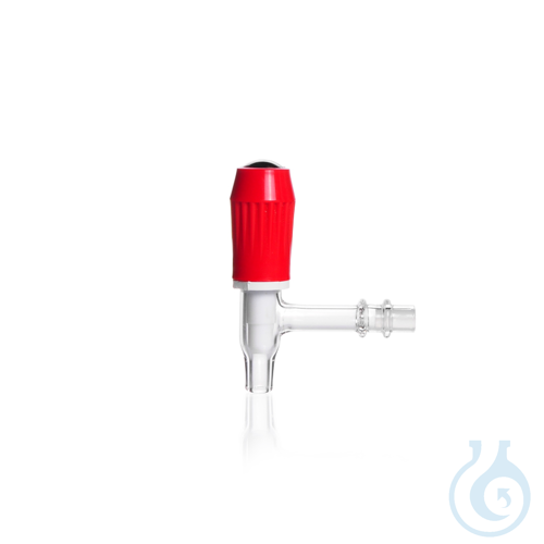 Ablaufhahn fuer Stutzenflaschen, mit PTFE-Spind...