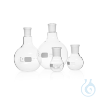 DURAN® Flat Bottom Flask, with standard ground joint DURAN® Flat Bottom Flask, NS 29/32, 250 mL...