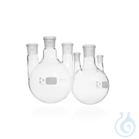 DURAN® Triple-Neck Round Bottom Flask,standard ground joint, parallel side necks DURAN®...