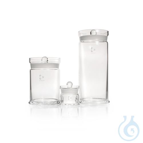 DURAN&reg; Specimen Jar, with ground, knobbed lid