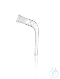 DURAN® allonge (uitloop) gebogen met NS 14/23