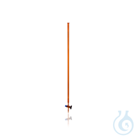 DURAN® Burette, amber, Class AS, with glass key, CoC, batch certificate