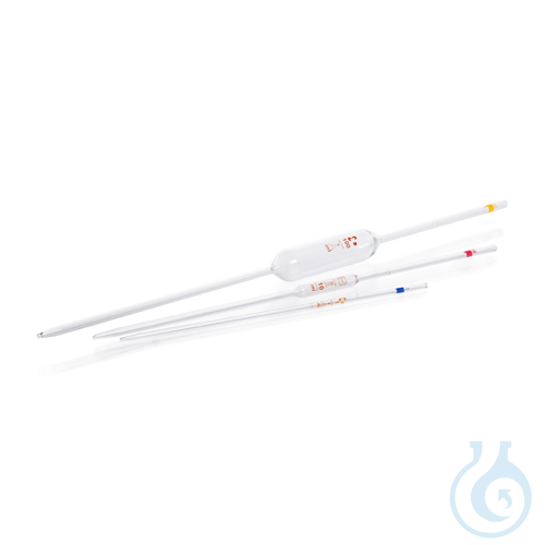 Vollpipette, aus Kalk-Soda-Glas, Klasse B, brau...