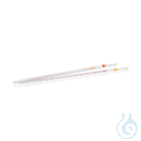 Measuring Pipette, from soda-lime glass, Class B, Type 1, amber diffusion print Measuring...