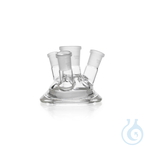 DURAN&reg; Planflansch-Deckel, 4 Normschliffhae...