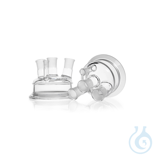 DURAN&reg; Planflansch-Deckel, 4 Normschliffhae...
