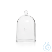 Cloche à bride plan DURAN®, avec bouton, pour emploi sous vide, 250x185 mm