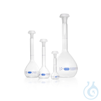 DURAN® Volumetric Flask, Class A, USP , USP individual certificate, blue pri DURAN® Volumetric...