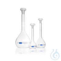 DURAN® Volumetric Flask, Class A, with CoC and batch certificate, blue print DURAN® Volumetric...