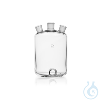 DURAN® Woulff Bottle with bottom tubulature, 3 standard ground necks DURAN® Woulff Bottle with...