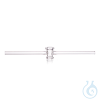 DURAN® Einweghahn, geschliffen und poliert, ohne Küken, Bohrung 4 mm, NS 18,8 Geschliffene und...