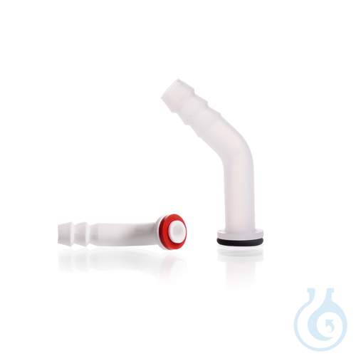 Plastic Hose Connection, bent, with silicone se...
