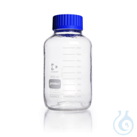 sale DURAN® protect GLS 80® Laboratory Bottle, wide mouth, clear, plastic safety coated,...