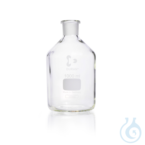 DURAN® Standflasche, Enghals, klar, Hals mit Normschliff