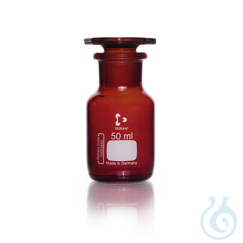 DURAN&reg; Standflasche, Weithals, braun, USP ,...