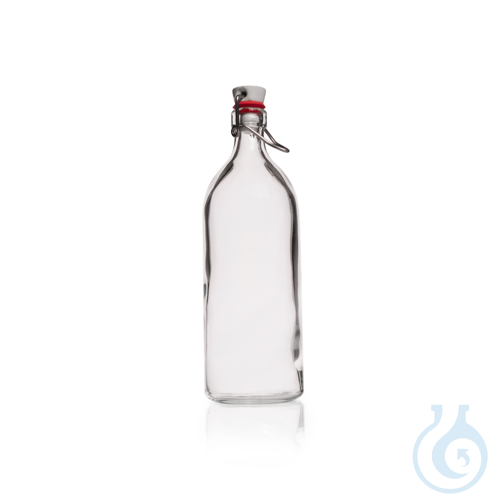 DURAN&reg; Rolled Flange Bottle with clamp closure