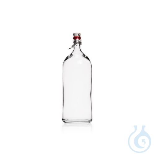 DURAN&reg; Rolled Flange Bottle with clamp closure