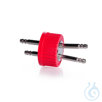 DURAN® GL 45 Edelstahl-Anschluss-System, PBT, rot, mit 1, 2 oder 3 Ports