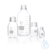 DURAN® Laborglasflasche GL 25, klar, protect+ kunststoffummantelt (PA12), mit...