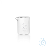DURAN® Becher, niedrige Form, mit Ausguss, 10 ml Bechergläser sind zylindrische Gefäße mit einer...