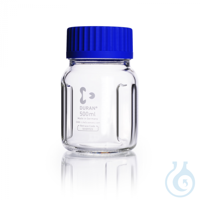 DURAN® Frascos con deflectores, GLS 80, claro, graduados, con tapa roscada y...