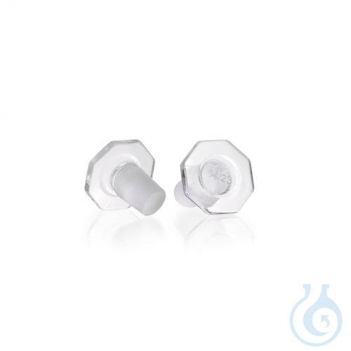 DURAN&reg; Glasstopfen, klar, schraeg geschliff...