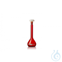 DURAN® Volumetric Flask, amber, with UKAS certificate, with polyethylene stopper DURAN®...