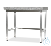 Anti-vibration table - Weighing table on stainless steel base frame...