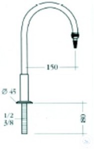 ASEM® Waterkraan RCCC315 Waterkraan voor tafelmontage.