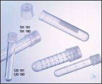 TUBE, 4,5 ML, PS, 12,4/75 MM, ROUND BOTTOM,, TWO-POSITION VENT STOPPER, CLEAR, STERILE,, SINGLE...