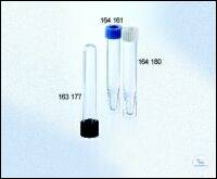 TUBE, 12 ML, PS, 16,8/100 MM,, ROUND BOTTOM, BLUE BAYONET CAP,, SUPPORT SKIRT, CLEAR, STERILE, 25...