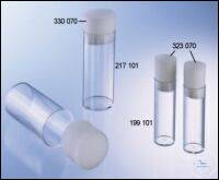 DROSOPHILA CONTAINER, 28 ML, PS, 27/64 MM, CLEAR, LAMELLA STOPPER, 50...