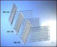 CELL CULTURE MICROPLATE, 96 WELL, PS, F-BOTTOM, (CHIMNEY WELL), CLEAR, CELLSTAR®, TC, LID WITH,...