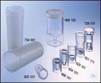 ANALYSENGEFÄSS,PS, FLACHER BODEN, TRANSP, MIT DECKEL, FÜR COULTER, 250 ST./BTL.