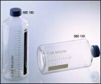 CELL CULTURE ROLLER BOTTLE, 1X, PET, SHORT FORM,, BLACK GRAD., SMOOTH SURFACE, 116/276 MM, 850...