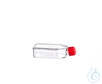 CELL CULTURE FLASK, 50 ML, 25 CM², PS,, RED FILTER SCREW CAP, CLEAR,,...