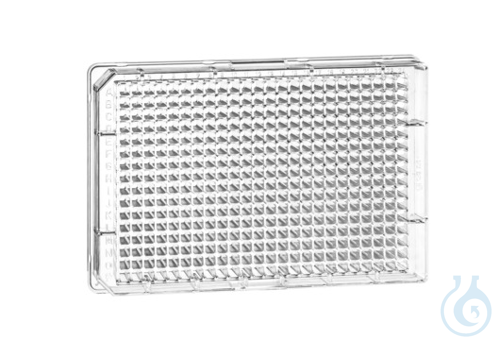 MICROPLATTE, 384 WELL, PS, F-BODEN, TRANSPARENT...